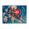 Moderner abstrakter Kunstdruck auf Leinwand Canvas Kandinsky Im Blau Angebot