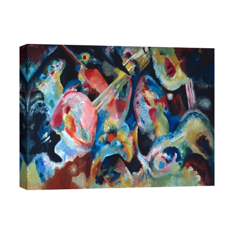 Abstraktes Gemälde auf Leinwand Improvisation The Deluge Wassily Kandinsky Aktion