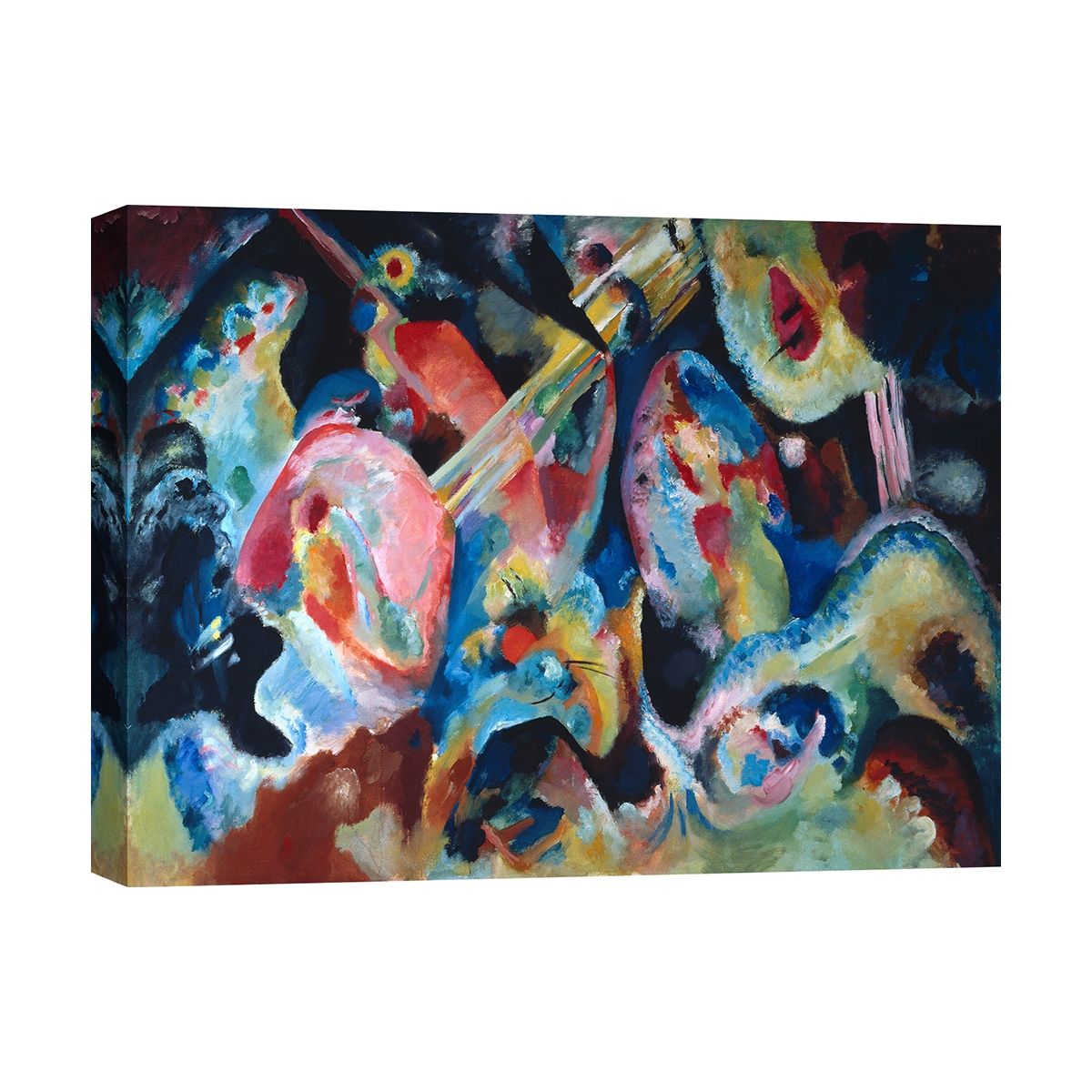 Abstraktes Gemälde auf Leinwand Improvisation The Deluge Wassily Kandinsky Aktion