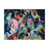 Abstraktes Gemälde auf Leinwand Improvisation The Deluge Wassily Kandinsky Angebot
