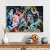 Abstraktes Gemälde auf Leinwand Improvisation The Deluge Wassily Kandinsky Verkauf