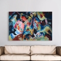 Abstraktes Gemälde auf Leinwand Improvisation The Deluge Wassily Kandinsky Sales