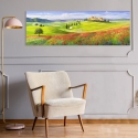 Landschaftsbild Hügellandschaft "Verso il borgo" in der Toskana von Adriano Galasso Sales