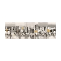 Modernes abstraktes Gemälde auf Leinwand Manhattan & Brooklyn Bridge Luigi Florio Angebot