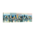 Modernes Leinwandbild Stadtlandschaft Manhattan Aqua Luigi Florio Aktion