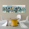 Modernes Leinwandbild Stadtlandschaft Manhattan Aqua Luigi Florio Verkauf