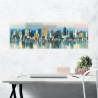 Modernes Leinwandbild Stadtlandschaft Manhattan Aqua Luigi Florio Sales