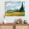 Leinwanddruck Impressionismus Weizenfeld mit Zypressen van Gogh Verkauf