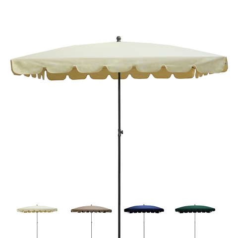 Design-Außenrechteck-Sonnenschirm windfest Allegro 86R Aktion