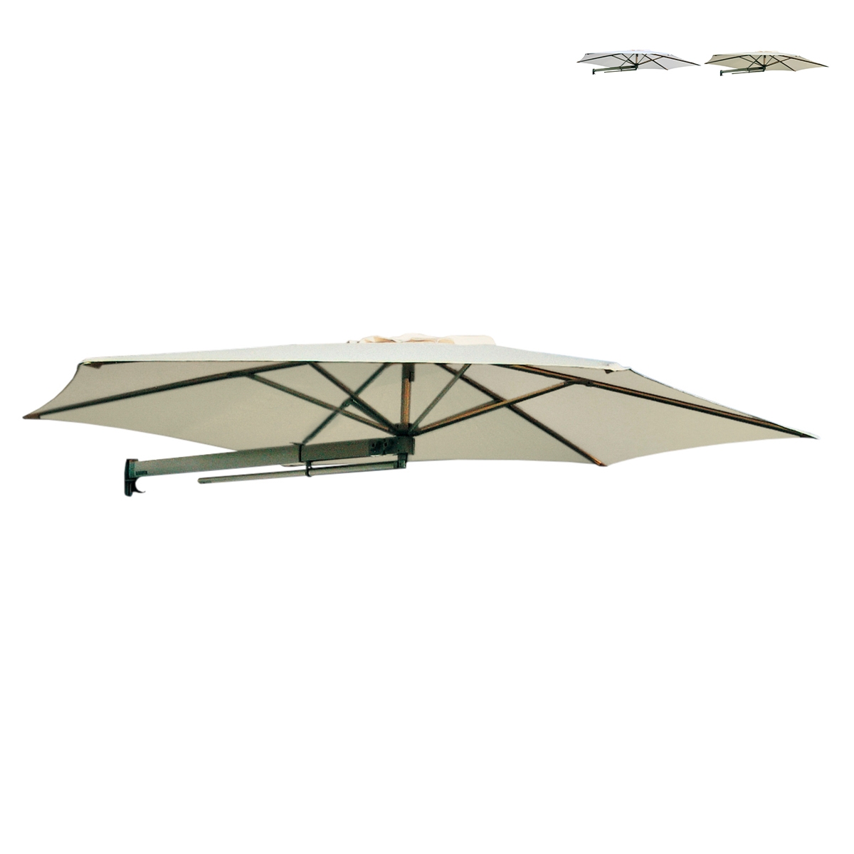 Klappbarer Wand-Sonnenschirm UV50+ für Terrasse und Balkon Parrot Aktion Klappbarer Wand-Sonnenschirm UV50+ für Terrasse und Balkon Parrot Aktion