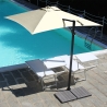 UV50+ quadratischer Ampelschirm 250x250 für Garten Trend 