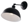 Vintage Wandleuchte aus schwarzem Metall Charleston AP Verkauf
