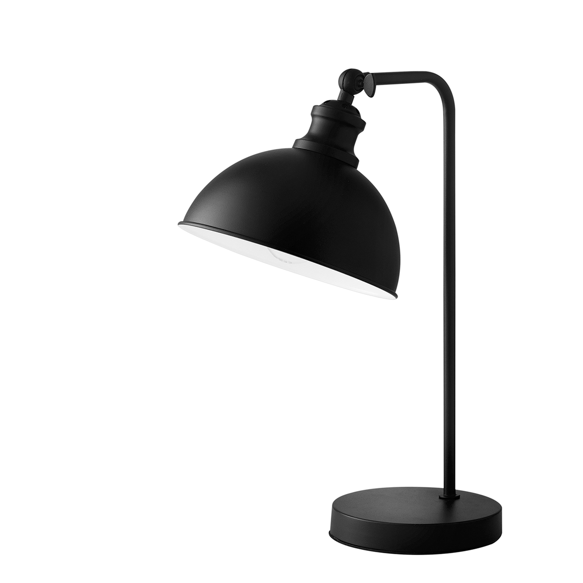 Vintage Tischlampe im Design aus schwarzem Metall Charleston LT