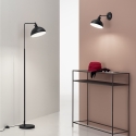 Stehlampe aus schwarzem Metall im Vintage-Stil Charleston LP Verkauf