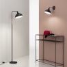 Stehlampe aus schwarzem Metall im Vintage-Stil Charleston LP Verkauf