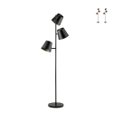 Colt LP3 Stehlampe aus Metall mit drei verstellbaren Leuchten im Industriestil Aktion