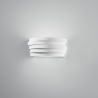 Lackierbare Gips-Wandleuchte mit satiniertem Glasdiffusor Flow Aktion