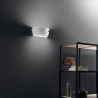 Lackierbare Gips-Wandleuchte mit satiniertem Glasdiffusor Flow Verkauf