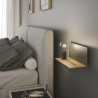 Minimalistische Metall-Wandleuchte mit USB-Anschluss und dimmbarer Beleuchtung Flash Verkauf