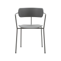 4er-Set Stühle aus Metall und Polypropylen im modernen Design Asmar Lagerbestand