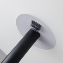 Stehlampe für den Außenbereich, schwarze Metallstruktur, weißer Lampenschirm Geco Angebot