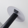 Stehlampe für den Außenbereich, schwarze Metallstruktur, weißer Lampenschirm Geco Angebot
