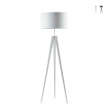 Stehlampe Dreibein aus Metall mit Stoffschirm Ibis Aktion