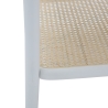 Quadratischer Couchtisch aus lackiertem Holz mit Wiener Geflecht Ablage Thomas Katalog