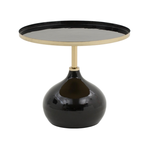 Moderner Couchtisch schwarz Drevan Aktion