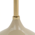 Runder Design-Couchtisch beige Vaskh Rabatte