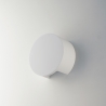 Moderne runde Wandlampe aus weißem, überstreichbarem Gips Leiron Aktion