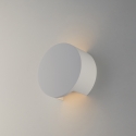 Moderne runde Wandlampe aus weißem, überstreichbarem Gips Leiron Sales