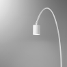 Minimalistischer Bogen-Stehleuchte aus Metall mit schwenkbarem Lichtpunkt Maison Verkauf