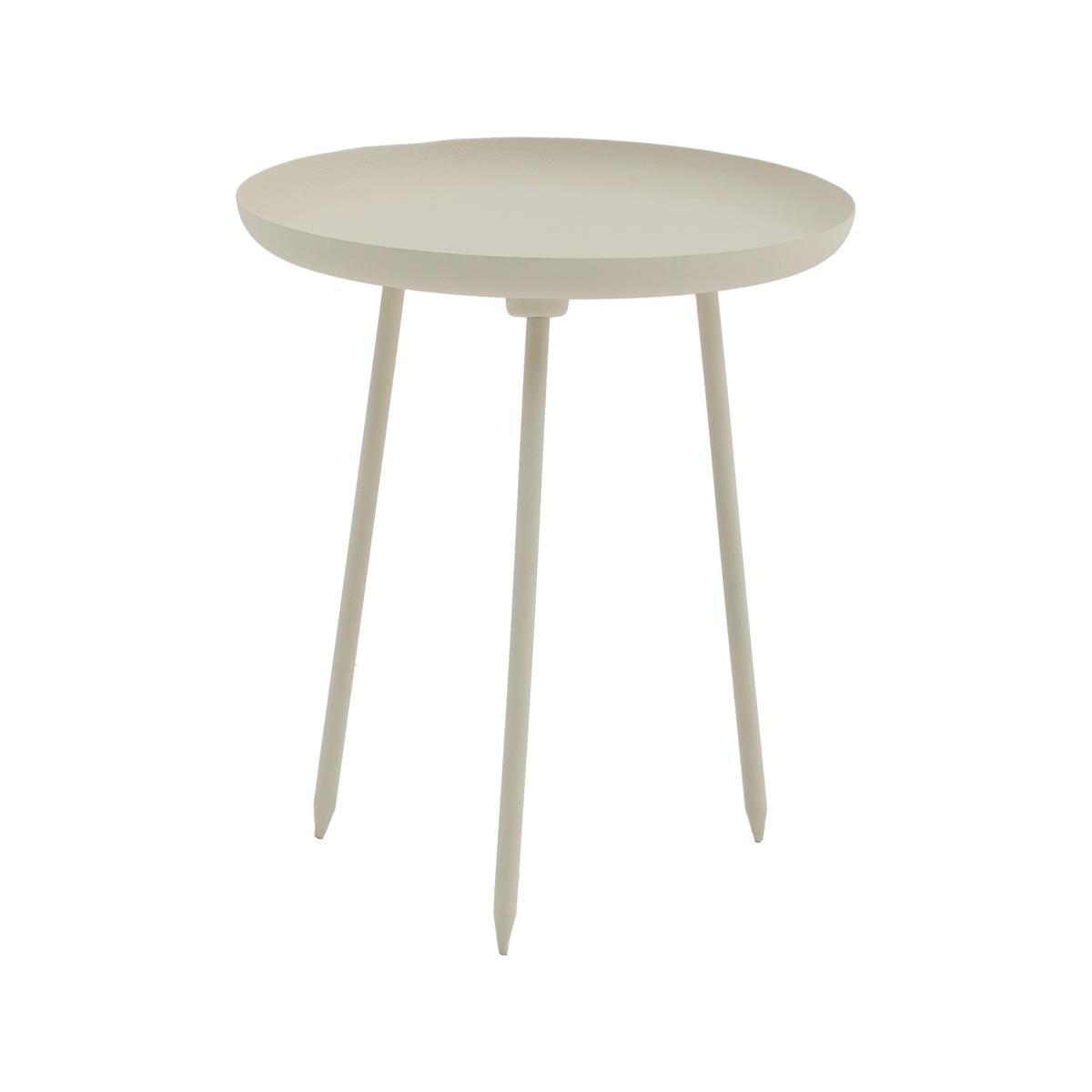 Moderner Beistelltisch für Wohnzimmer beige Varek Aktion Moderner Beistelltisch für Wohnzimmer beige Varek Aktion