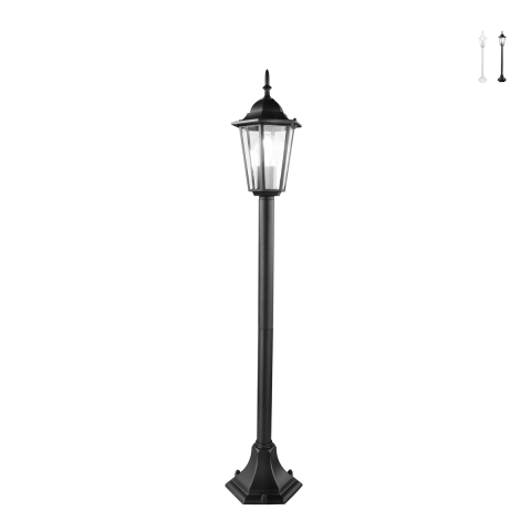 Außenstehleuchte mit Glasdiffusor, Höhe 105 cm, IP44, Milano Aktion