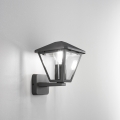 Aluminium Gartenlaterne Wandlampe mit Prisma-Glas Aktion
