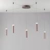 LED-Deckenleuchte mit 5 Hängeleuchten, modernes Design Candle Aktion