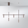 Moderner LED Kronleuchter aus Metall, 5-flammig, Candle Design Aktion