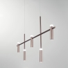 Moderner LED Kronleuchter aus Metall, 5-flammig, Candle Design Sales