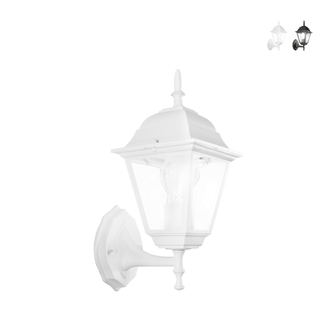 Außenwandleuchte Laterne klassischer Stil Aluminium Glas Roma Uplight Aktion