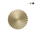 Runde LED-Wandleuchte aus plissiertem Metall im Vintage-Stil Anadara Aktion