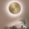 Runde LED-Wandleuchte aus plissiertem Metall im Vintage-Stil Anadara Verkauf