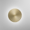 Runde LED-Wandleuchte aus plissiertem Metall im Vintage-Stil Anadara Angebot