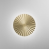 Runde LED-Wandleuchte aus plissiertem Metall im Vintage-Stil Anadara Angebot