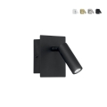 Metall-Wandleuchte mit schwenkbarem LED-Spot Dickens Aktion