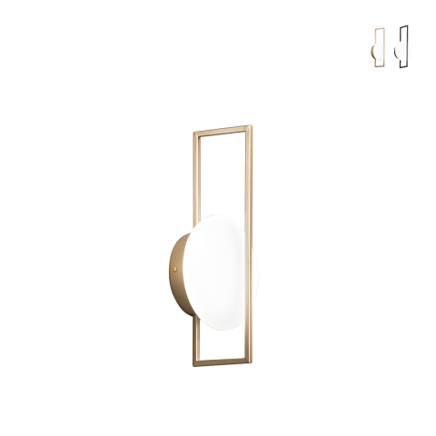 Moderne Metall-Wandlampe mit rundem LED-Diffusor Fobos Aktion