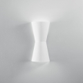 Moderne Wandlampe aus weißem, lackierbarem Gips Clepsydra Aktion
