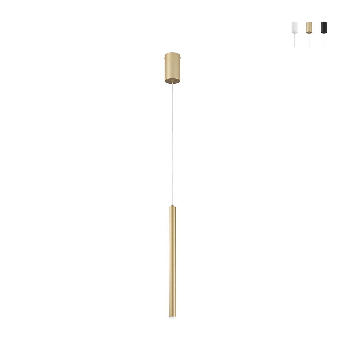 LED-Pendelleuchte aus Metall mit verstellbarem Spotlicht Pype
