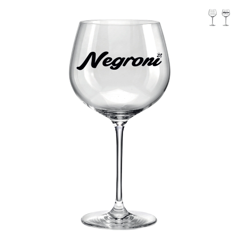 Set aus 2 Gläsern für Küche, Pub, Bar 780ml - Fatti un Ape Negroni Aktion