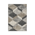 Moderner Wohnzimmerteppich in Grau und Beige Funny Aktion